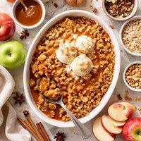 Butterscotch Apple Crumble Dessert