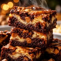 Butterscotch Cream Cheese Swirl Brownies