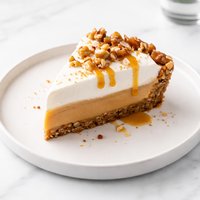 Butterscotch Cream Pie with a Walnut Crust