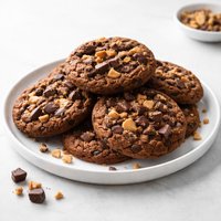 Butterscotch Toffee Double Chocolate Chip Cookies