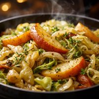 Buttery Apples and Cabbage
