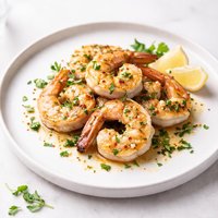 Buttery Garlic Garden Herb Grilled Jumbo Shrimp