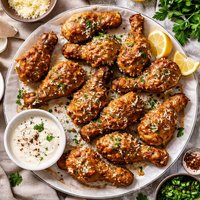 Buttery Parmesan Chicken Drummies