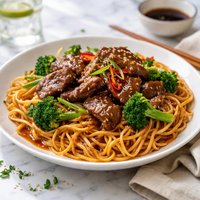 C Watch Fried Mein with Oyster Sauce Beef