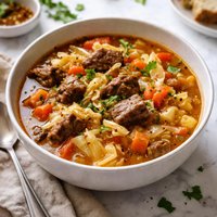 Cabbage and Beef Soup