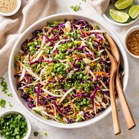 Cabbage and Daikon Coleslaw
