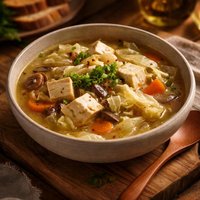 Cabbage and Tofu Soup