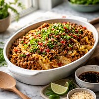 Cabbage Casserole with an Oriental Flair