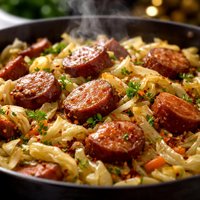 Cabbage Kielbasa Skillet