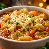 Cabbage Soup with Cheese