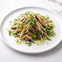 Cabbage Turnip Cole Slaw with Jalapeno Dressing