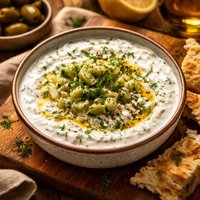 Cacik Turkish Yogurt Dip with Cucumbers and Dill