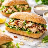 Caesar Chicken Salad Sandwiches