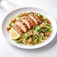 Caesar Chicken with Orzo