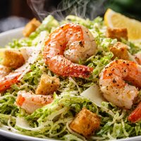 Caesar Salad Chiffonade with Shrimp or Crab