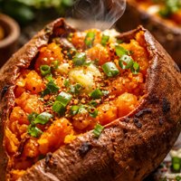 Cajun Baked Sweet Potato