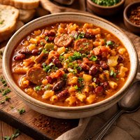 Cajun Bean and Pasta Stew