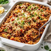 Cajun Beef and Cabbage Casserole
