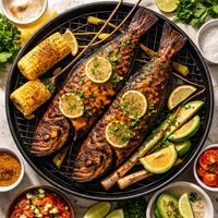 Cajun Beer Basted Red Drum on the Grill