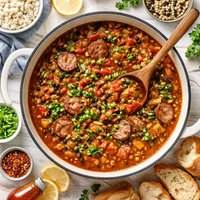 Cajun Black Eyed Peas Soup