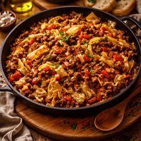 Cajun Cabbage and Beef