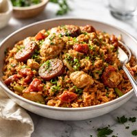 Cajun Chicken and Sausage Jambalaya