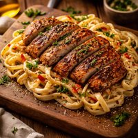 Cajun Chicken Over Pasta