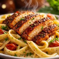 Cajun Chicken with Fettuccine