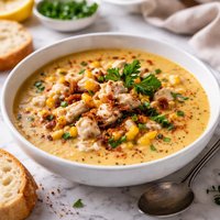 Cajun Corn and Crab Bisque