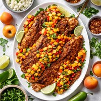 Cajun Grilled Catfish with Apricot Salsa