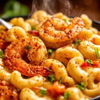 Cajun Macaroni and Cheese with Shrimp
