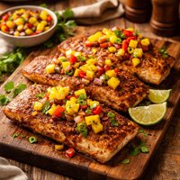 Cajun Mahi Mahi with Fruit Salsa