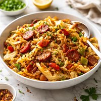 Cajun Peppered Cabbage