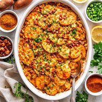 Cajun Scalloped Sweet Potatoes