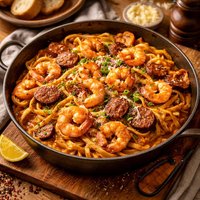 Cajun Shrimp and Andouille Pasta