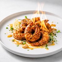 Cajun Shrimp Flambe