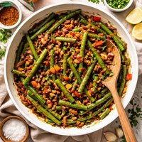 Cajun Style Green Beans with Tabasco