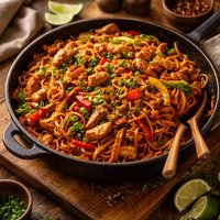 Cajun Turkey Chow Mein