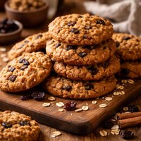 Cakey Oatmeal Raisin Cookies