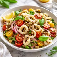 Calamari Tomato and Caper Salad