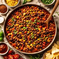 Calico Beans with Adobo Sauce