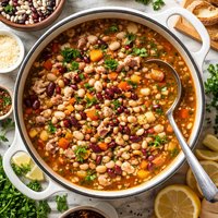 Calico Ham and Bean Soup