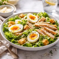 California Caesar Salad with Eggs