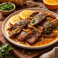 Calves Liver in Fresh Orange Juice