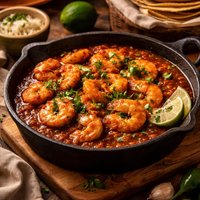 Camarones En Chile Salsa Shrimp in Chili Gravy