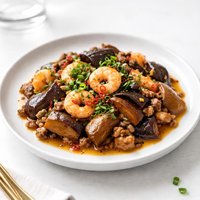 Cambodian Eggplant with Pork and Shrimp