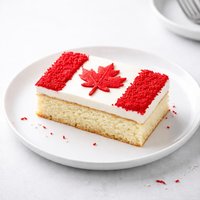 Canada Flag Cake