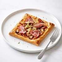 Canadian Bacon and Onion Tart