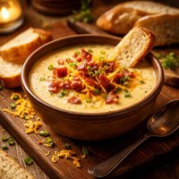 Canadian Bacon Cheese Soup