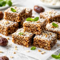 Candied Coconut Date Squares
